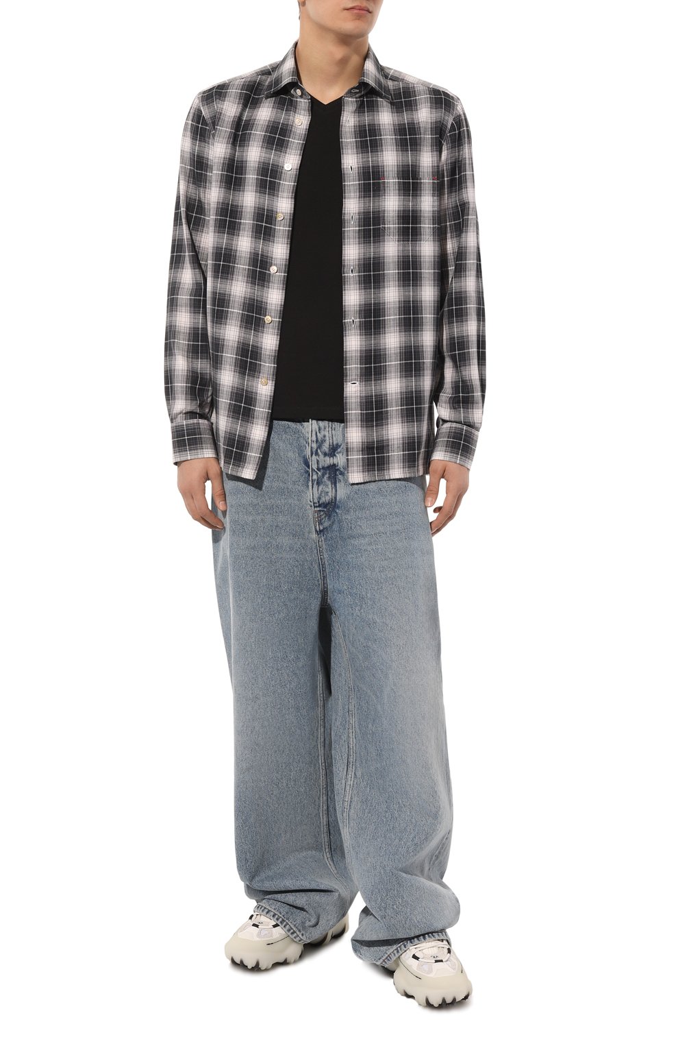 Хлопковая рубашка KITON, арт. UMCNERH08638, фото 2