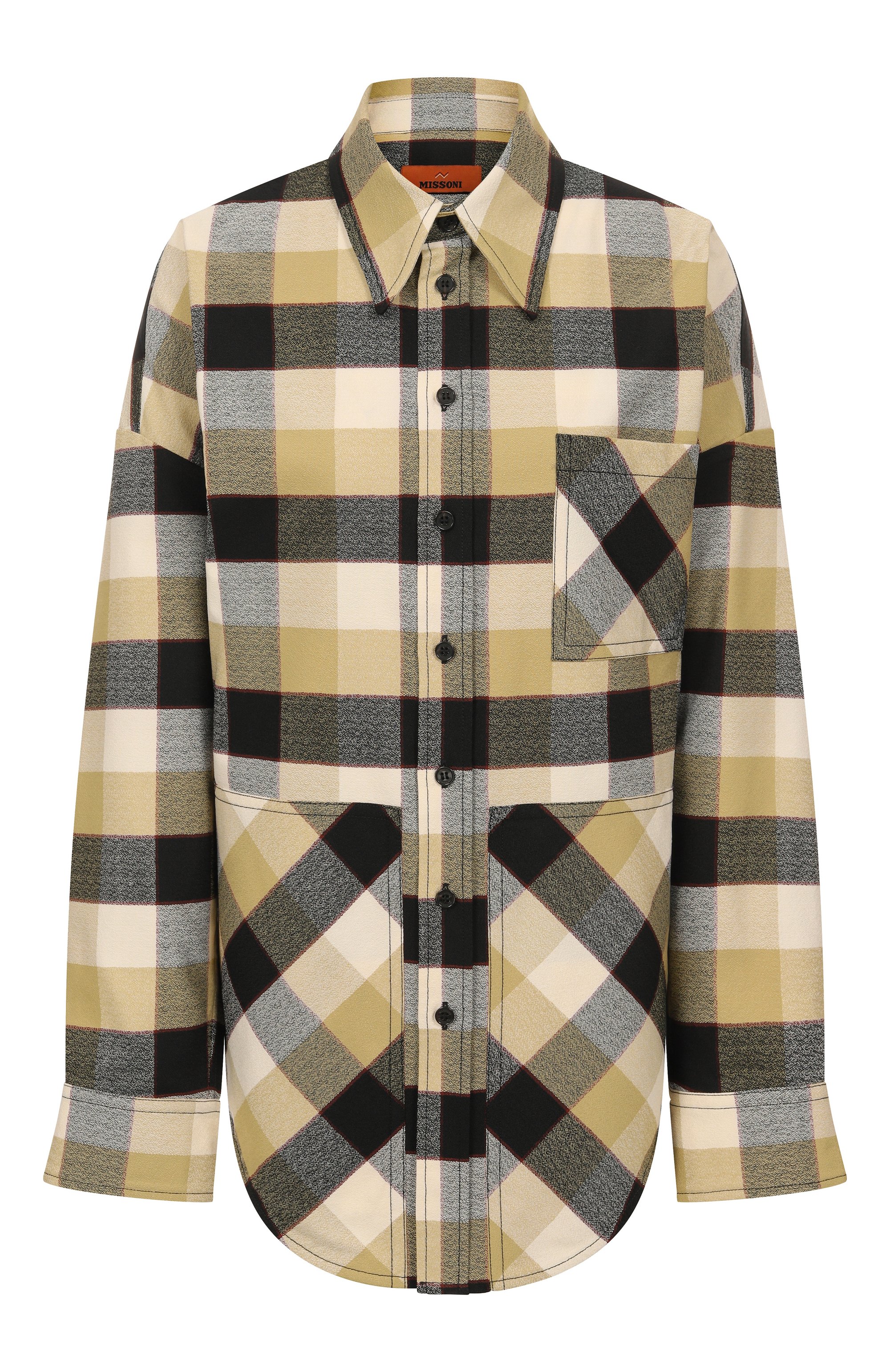 Рубашка MISSONI бежевого цвета по цене 113000 руб., арт. DS25WJ0P/BW00Z6, фото 1 Рубашка MISSONI, арт. DS25WJ0P/BW00Z6, фото 1