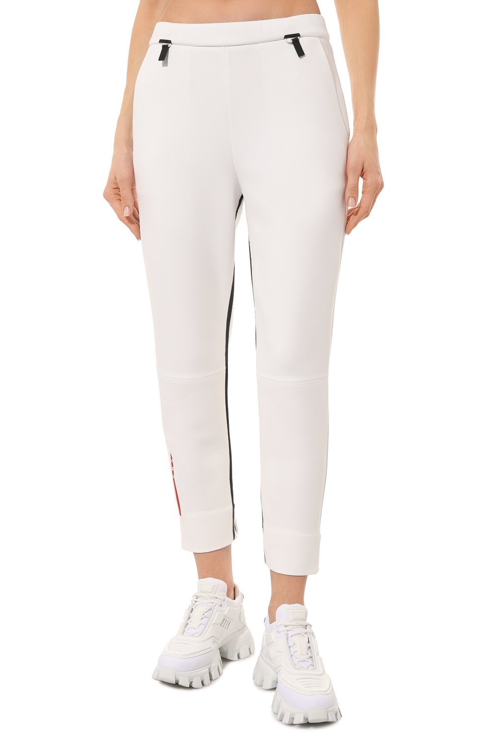 Брюки prada linea rossa PRADA белого цвета по цене 135000 руб., арт. 132333-1YUN-F0009-202, фото 3 Брюки prada linea rossa PRADA, арт. 132333-1YUN-F0009-202, фото 3