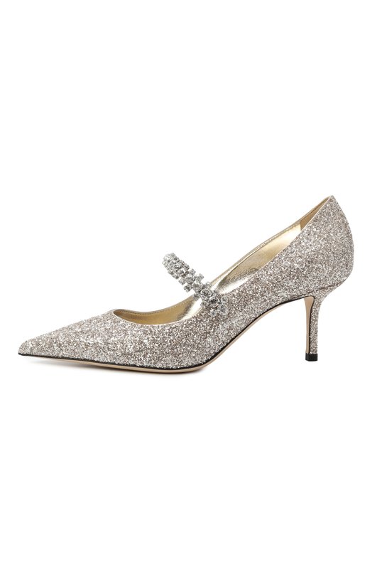 Текстильные туфли Bing 65 Jimmy Choo BINGPUMP65PZF Серебряный  BINGPUMP65PZF Фото 4