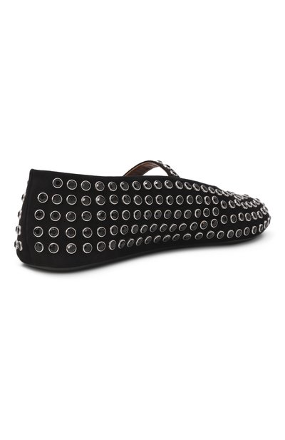 Замшевые балетки ALAIA, арт. AA3A029CK234, фото 5