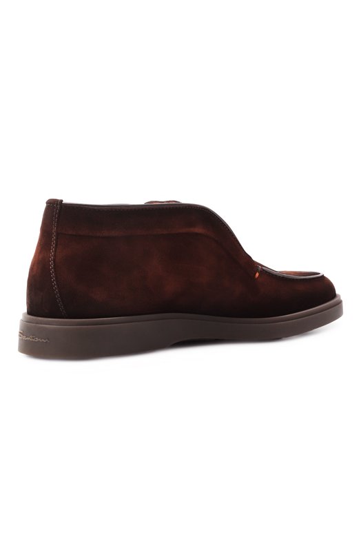 Замшевые ботинки Detroit Santoni MGDG17823DKTGEAA Коричневый  MGDG17823DKTGEAA Фото 5