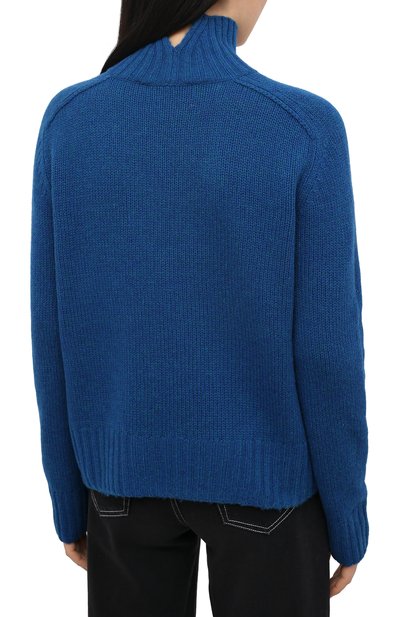Шерстяной свитер ACNE STUDIOS синего цвета по цене 29950 руб., арт. A60211, фото 4 Шерстяной свитер ACNE STUDIOS, арт. A60211, фото 4