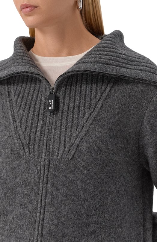 Кардиган из шерсти и кашемира Giorgio Armani GW002259/AF20235 Серый  GW002259/AF20235 Фото 5