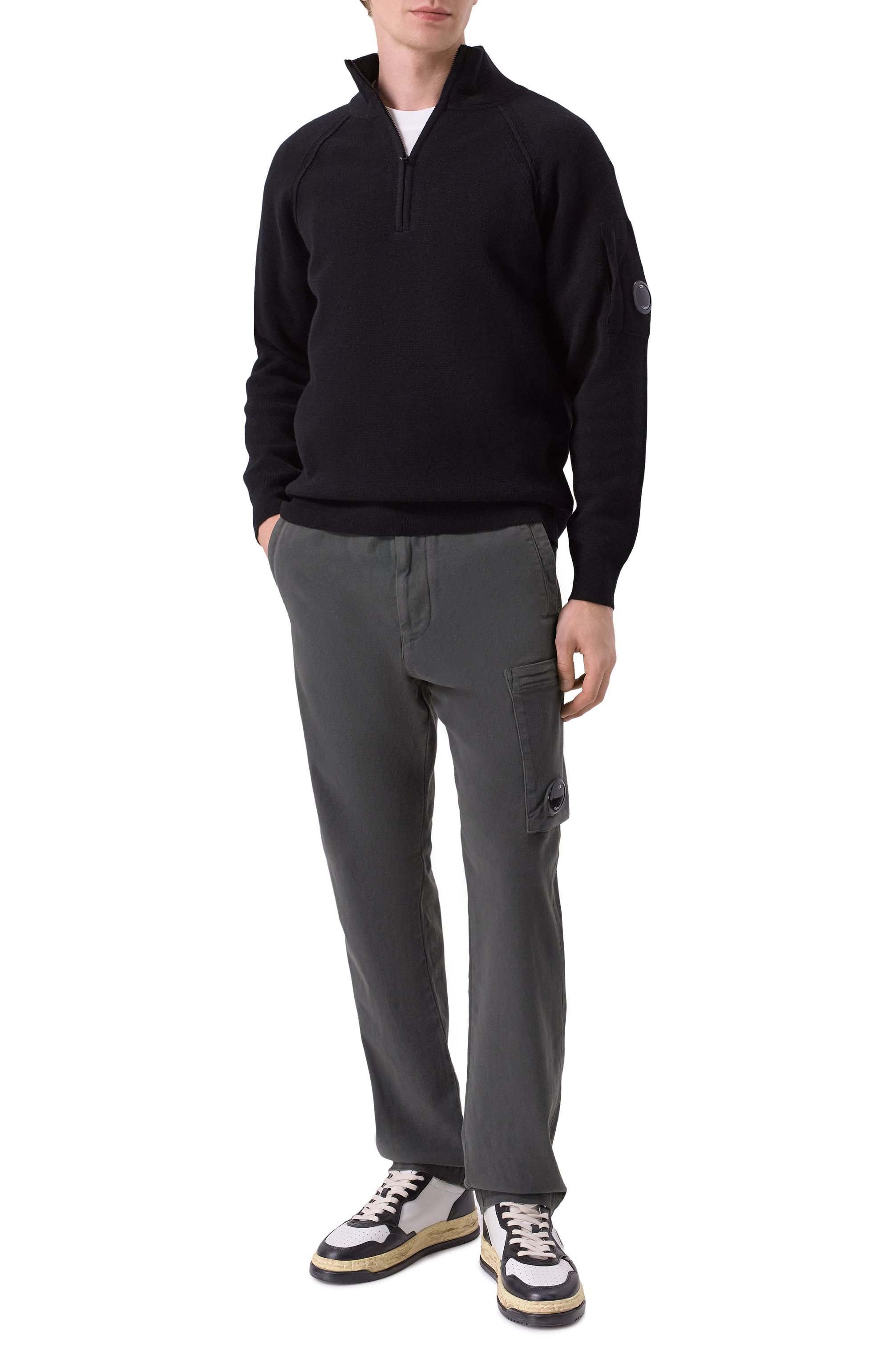 Шерстяной джемпер C.P. COMPANY, арт. 19CMKN056A110149A, фото 2