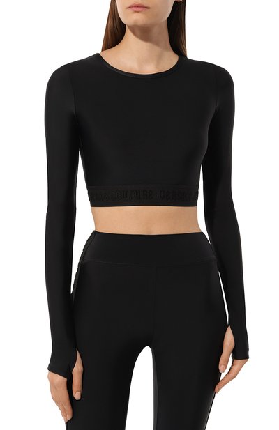 Топ VERSACE JEANS COUTURE черного цвета по цене 14800 руб., арт. 77HAH218/J0148, фото 3 Топ VERSACE JEANS COUTURE, арт. 77HAH218/J0148, фото 3