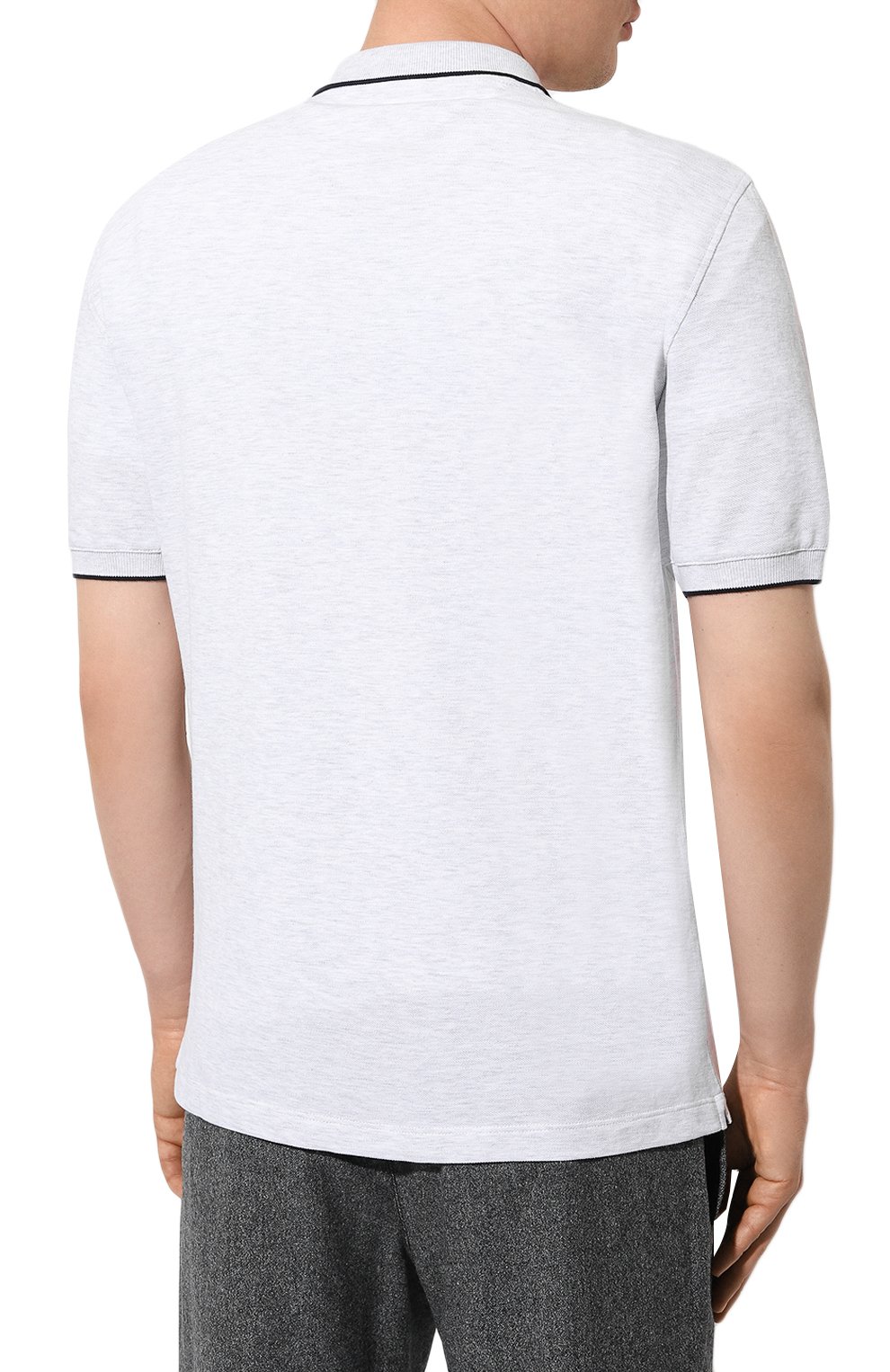 Хлопковое поло BRUNELLO CUCINELLI, арт. ME8549779G, фото 4