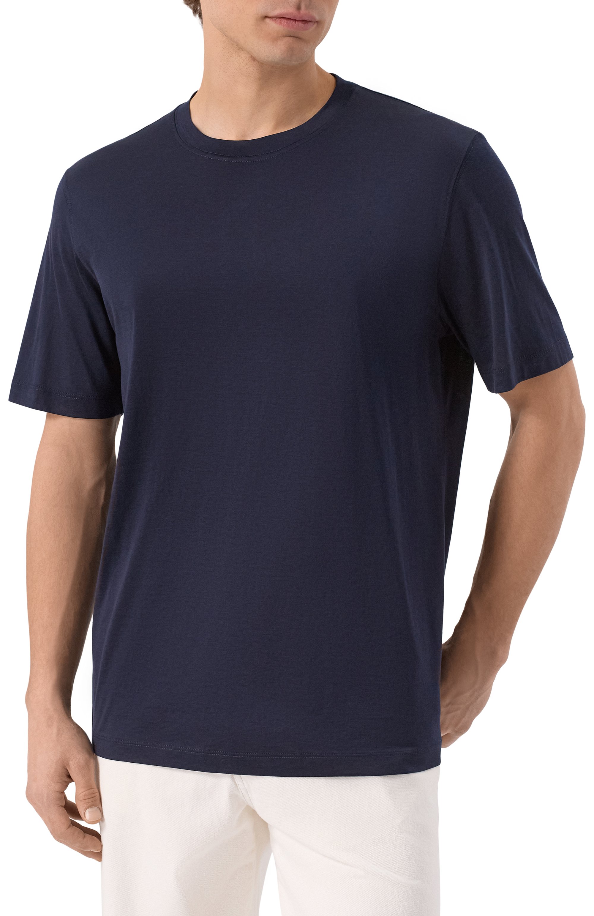 Футболка из шелка �и хлопка BRUNELLO CUCINELLI, арт. MD8211308, фото 3