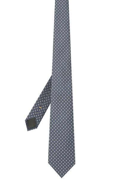 Шелковый галстук CANALI синего цвета по цене 12700 руб., арт. 18/HJ03076, фото 2 Шелковый галстук CANALI, арт. 18/HJ03076, фото 2
