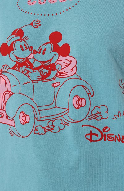 Хлопковая футболка disney x gucci GUCCI голубого цвета по цене 64800 руб., арт. 580762 XJBYB, фото 5 Хлопковая футболка disney x gucci GUCCI, арт. 580762 XJBYB, фото 5