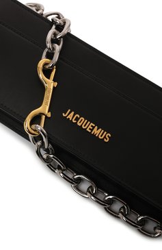 Женская сумка le sac ciuciu JACQUEMUS черного цвета, арт. 213BA009-3060 | Фото 3 (Материал: Натуральная кожа; Размер: medium; Сумки-технические: Сумки через плечо; Драгоценные камни: Проставлено; Материал сплава: Проставлено)