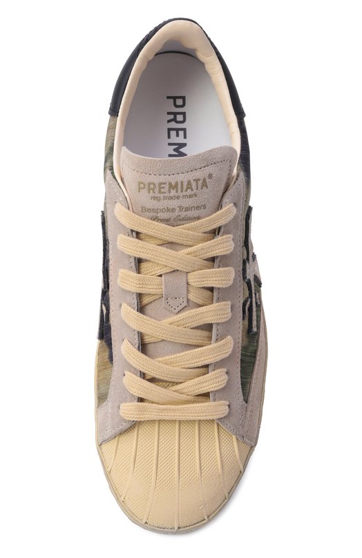 Комбинированные кеды Steven-D Premiata STEVEND/VAR 8058 Хаки  STEVEND/VAR 8058 Фото 6