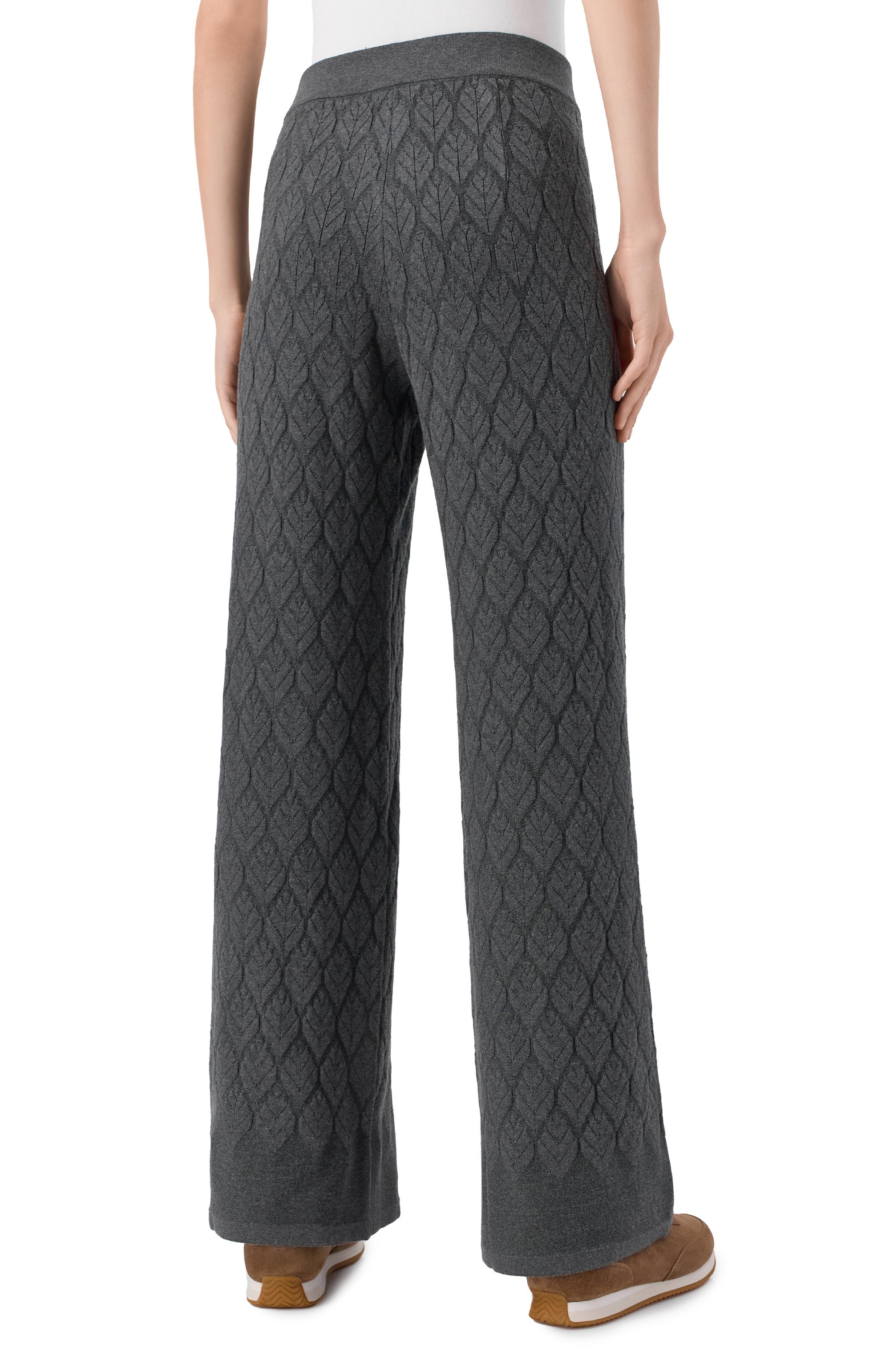 Брюки из шелка и кашемира FREEAGE серого цвета по цене 78980 руб., арт. W26.PT181.6030.991, фото 4 Брюки из шелка и кашемира FREEAGE, арт. W26.PT181.6030.991, фото 4