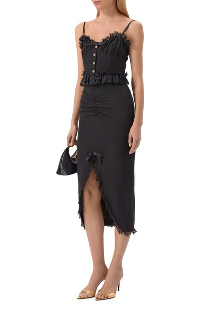 Женский шелковый топ ALESSANDRA RICH, арт. FABX4320/F3057