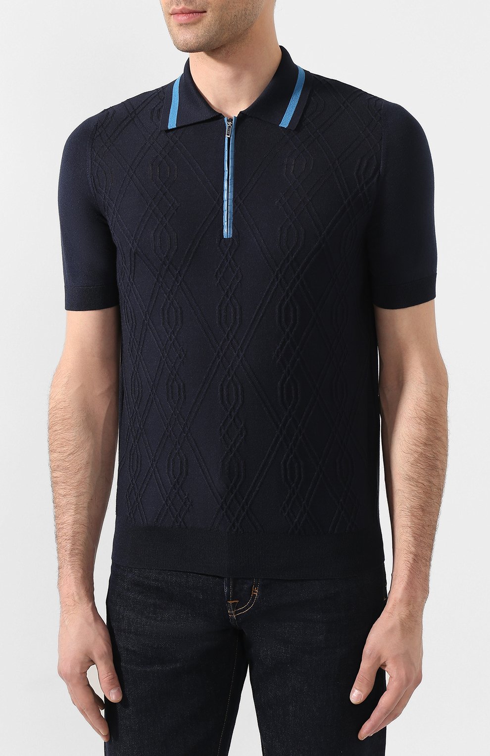 Шелковое поло ZILLI, арт. MBT-PZ422-FUTC1/MC03/AMIS, фото 3