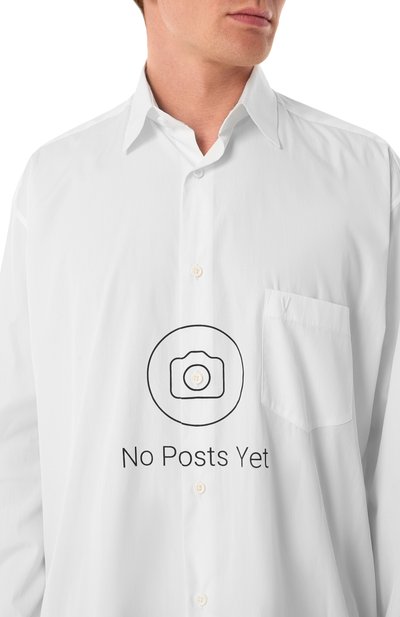 Хлопковая рубашка VETEMENTS, арт. UA66SH440W, фото 5