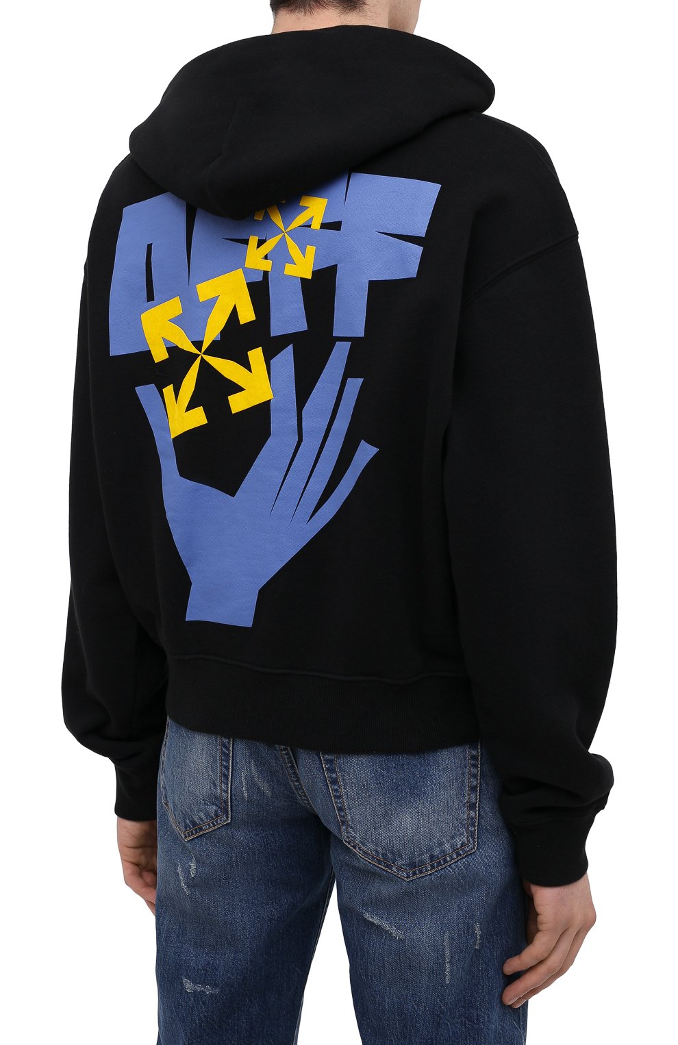 Хлопковое худи OFF-WHITE, арт. 0MBB037R21FLE003, фото 4