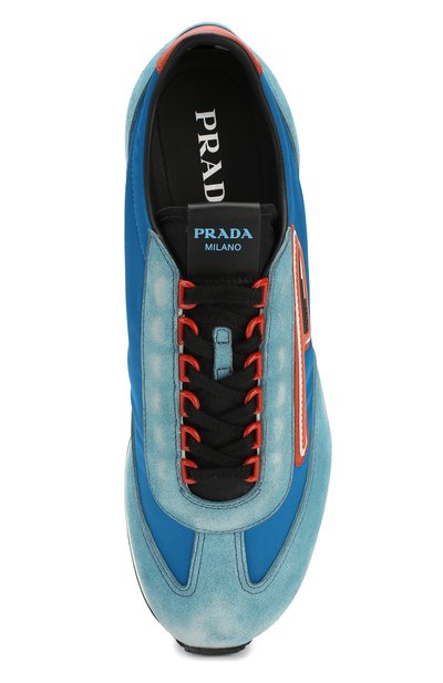 Комбинированные кроссовки PRADA, арт. 2EG276-3KUY-F0154, фото 5