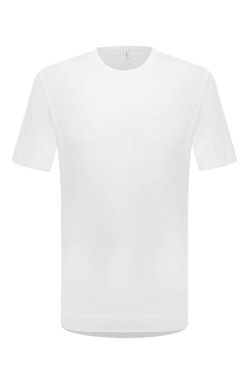 Футболка из хлопка и льна TRANSIT белого цвета по цене 16200 руб., арт. CFUTRT1360, фото 1 Футболка из хлопка и льна TRANSIT, арт. CFUTRT1360, фото 1