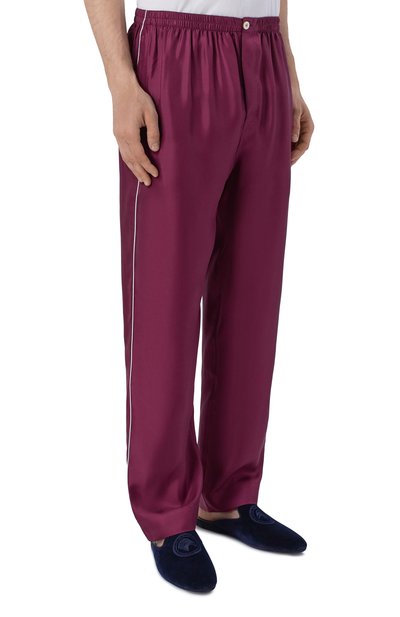 Шелковые брюки KITON, арт. UNWT005K0761H, фото 3