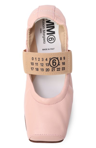 Кожаные балетки MM6, арт. 82396/VAR3, фото 4