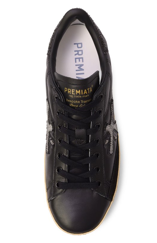 Кожаные кеды Steven-D Premiata STEVEND/VAR 7614 Чёрный  STEVEND/VAR 7614 Фото 6