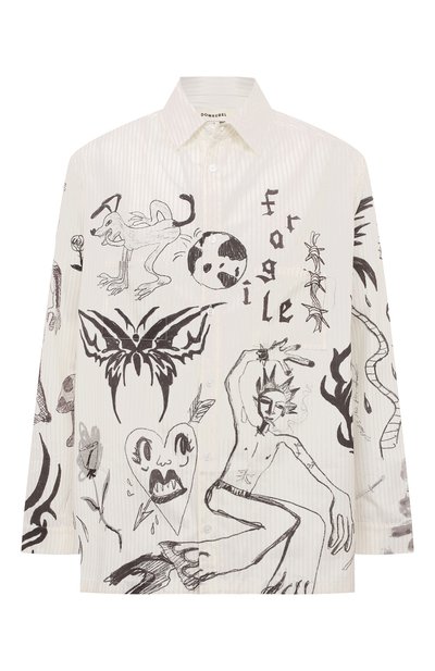 Хлопковая рубашка DOMREBEL, арт. TATT00/L0NGSLEEVE SHIRT, фото 1