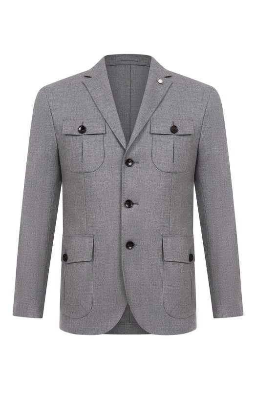 Куртка из шерсти и кашемира L.B.M. 1911 2564/52521 Серый 2564/52521