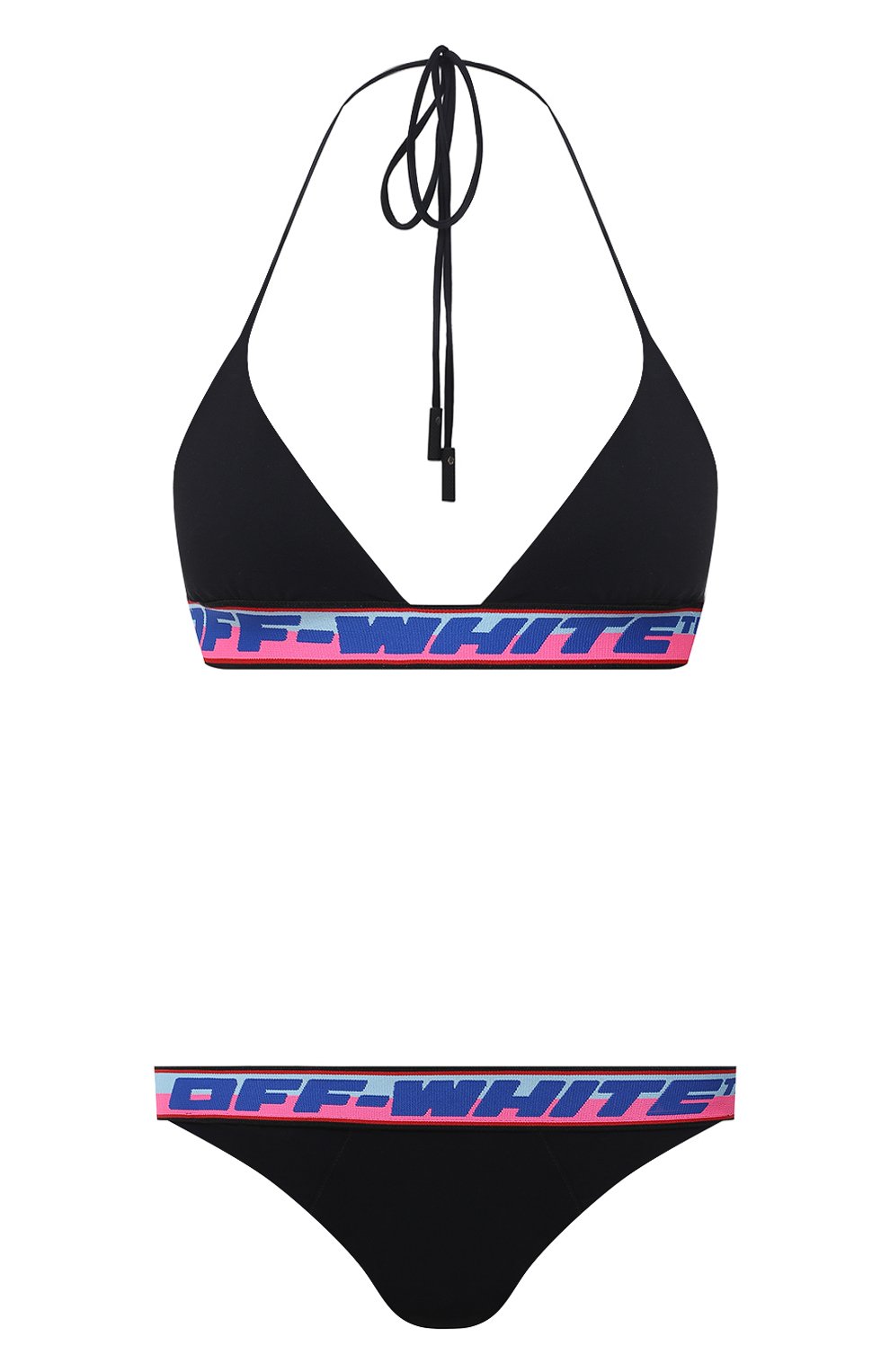 Раздельный купальник OFF-WHITE черного цвета по цене 29350 руб., арт. 0WFA034R21JER001, фото 1 Раздельный купальник OFF-WHITE, арт. 0WFA034R21JER001, фото 1