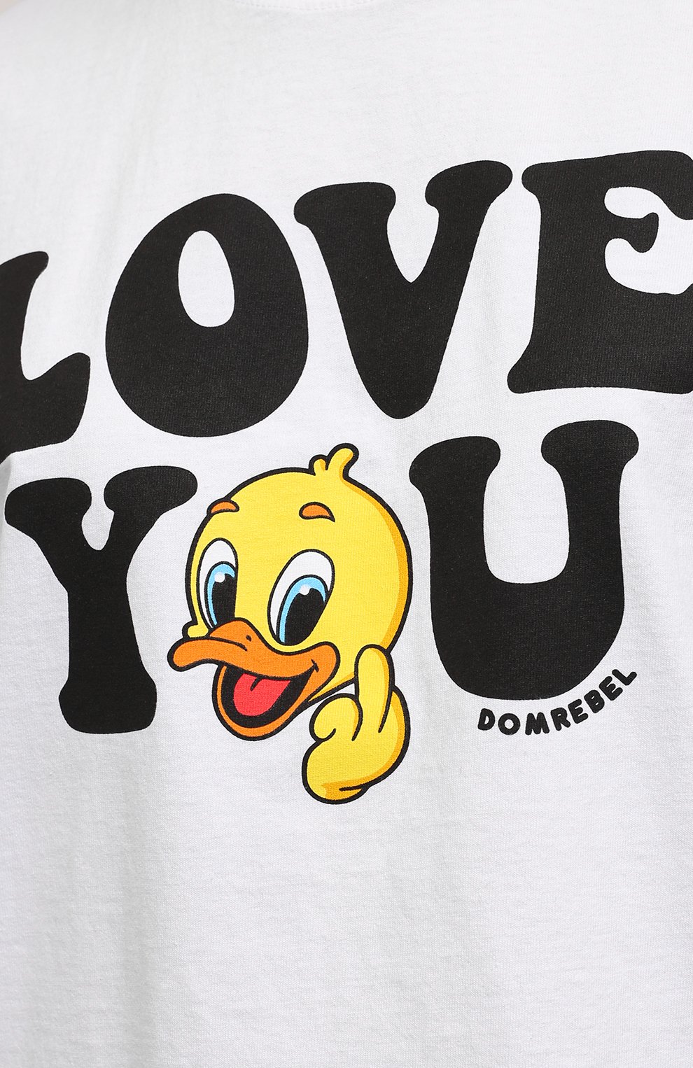 Хлопковая футболка DOMREBEL белого цвета по цене 14200 руб., арт. LUV/0VER TEE/W, фото 5 Хлопковая футболка DOMREBEL, арт. LUV/0VER TEE/W, фото 5