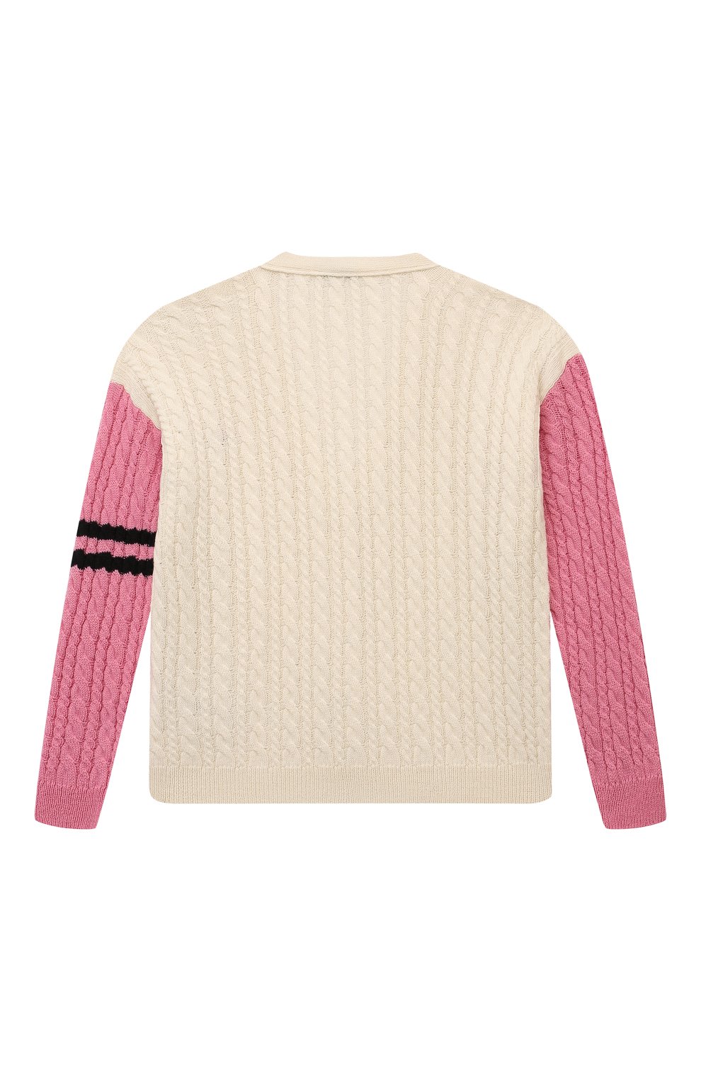 Кардиган MSGM KIDS кремового цвета по цене 17550 руб., арт. F4MSJGCA197, фото 2 Кардиган MSGM KIDS, арт. F4MSJGCA197, фото 2