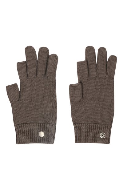 Шерстяные перчатки RICK OWENS серого цвета по цене 28500 руб., арт. RU02B2492/M, фото 3 Шерстяные перчатки RICK OWENS, арт. RU02B2492/M, фото 3