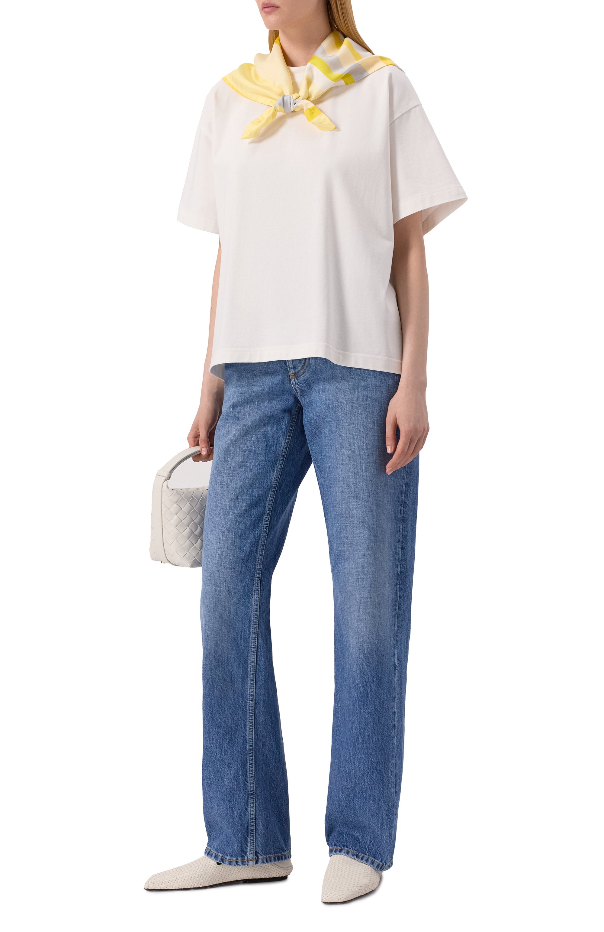 Хлопковая футболка BOTTEGA VENETA, арт. 825353/V5E01, фото 2