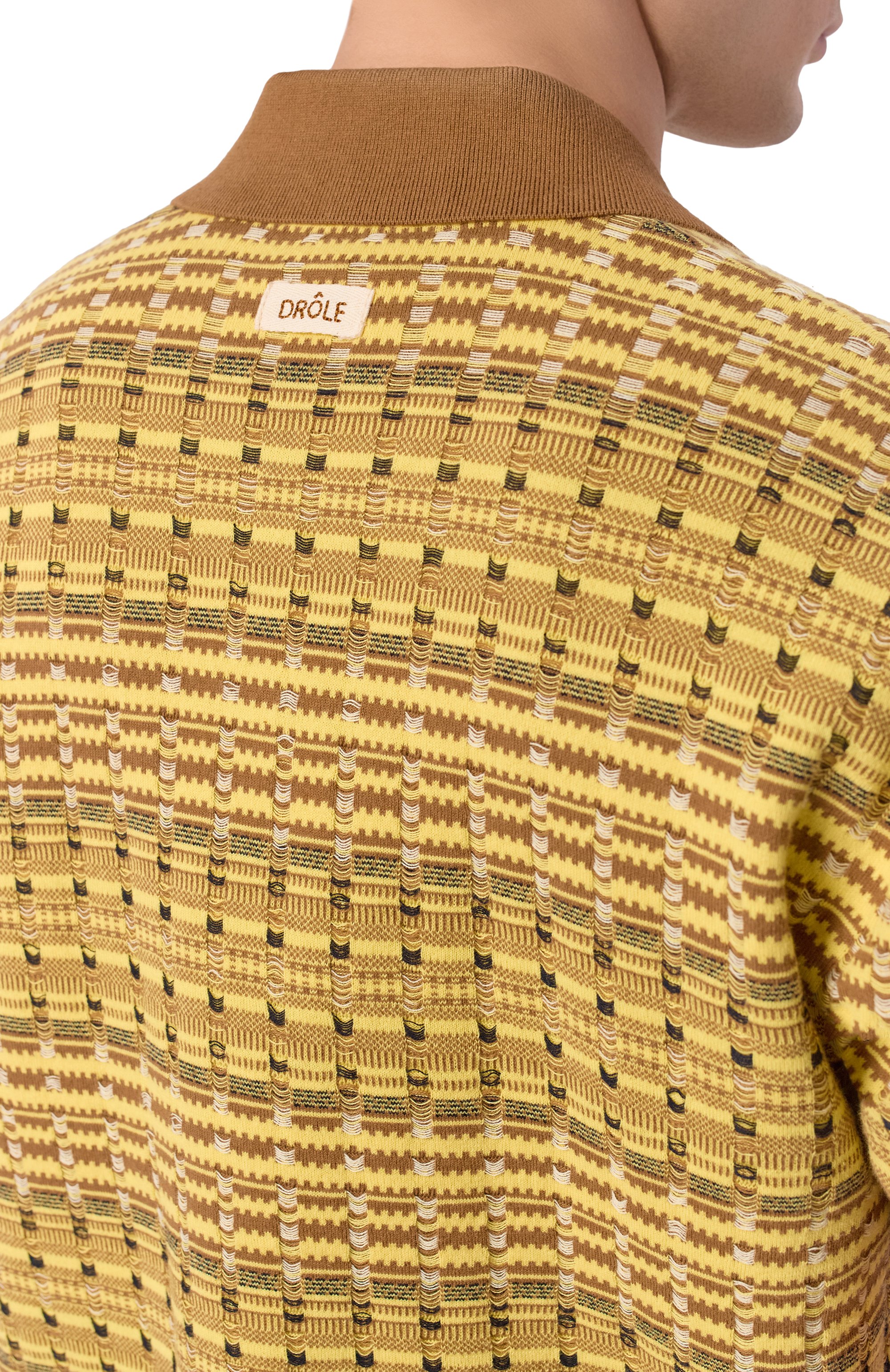 Хлопковое поло DROLE DE MONSIEUR, арт. K-P0207-C0209-YL, фото 5