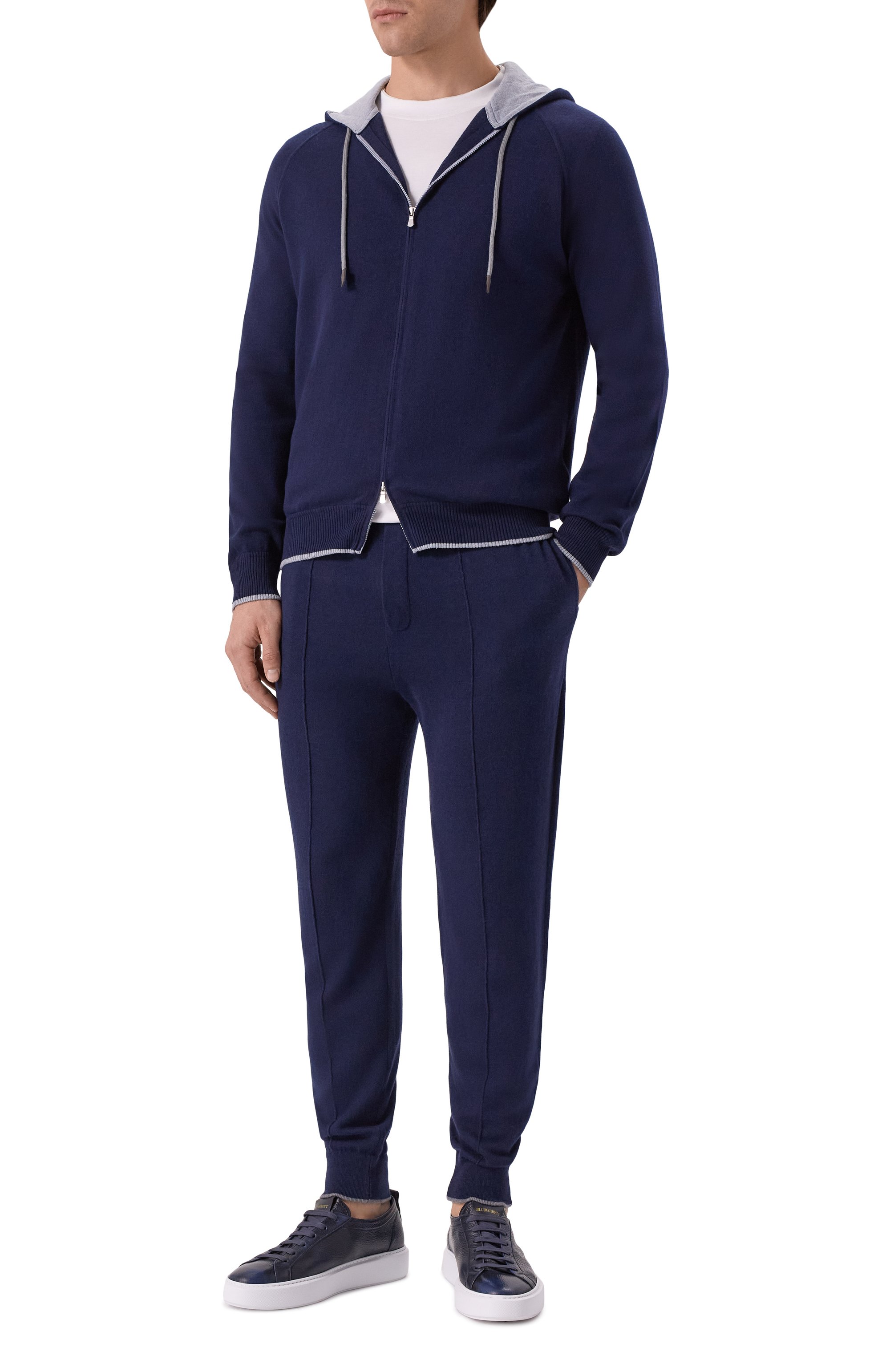 Джоггеры из хлопка и кашемира GRAN SASSO, арт. 57111/23202, фото 2