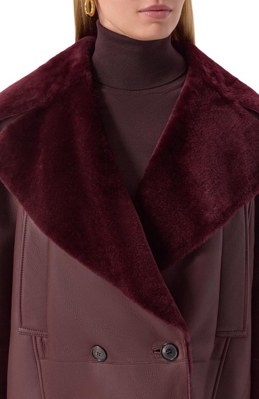 Дубленка из овчины MVST M25.1PW.F002/TEMPESTA Бордовый  M25.1PW.F002/TEMPESTA Фото 5