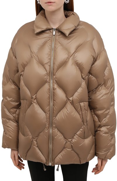 Пуховик MIU MIU темно-бежевого цвета по цене 240000 руб., арт. ML778-1ZQW-F0046, фото 3 Пуховик MIU MIU, арт. ML778-1ZQW-F0046, фото 3