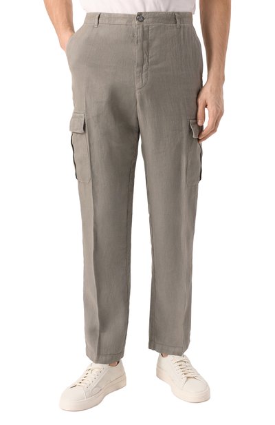 Льняные брюки-карго 120% LINO, арт. 32ALIM29DX/D943/000, фото 3