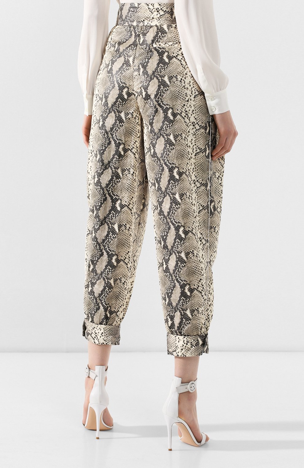 Брюки с принтом PHILOSOPHY DI LORENZO SERAFINI разноцветного цвета по цене 59950 руб., арт. V0319/2141, фото 4 Брюки с принтом PHILOSOPHY DI LORENZO SERAFINI, арт. V0319/2141, фото 4