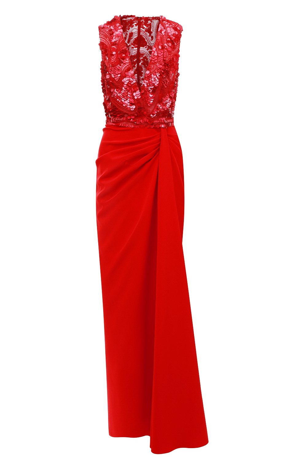 Платье ZUHAIR MURAD красного цвета по цене 426500 руб., арт. DRS19026/CRCA005, фото 1 Платье ZUHAIR MURAD, арт. DRS19026/CRCA005, фото 1