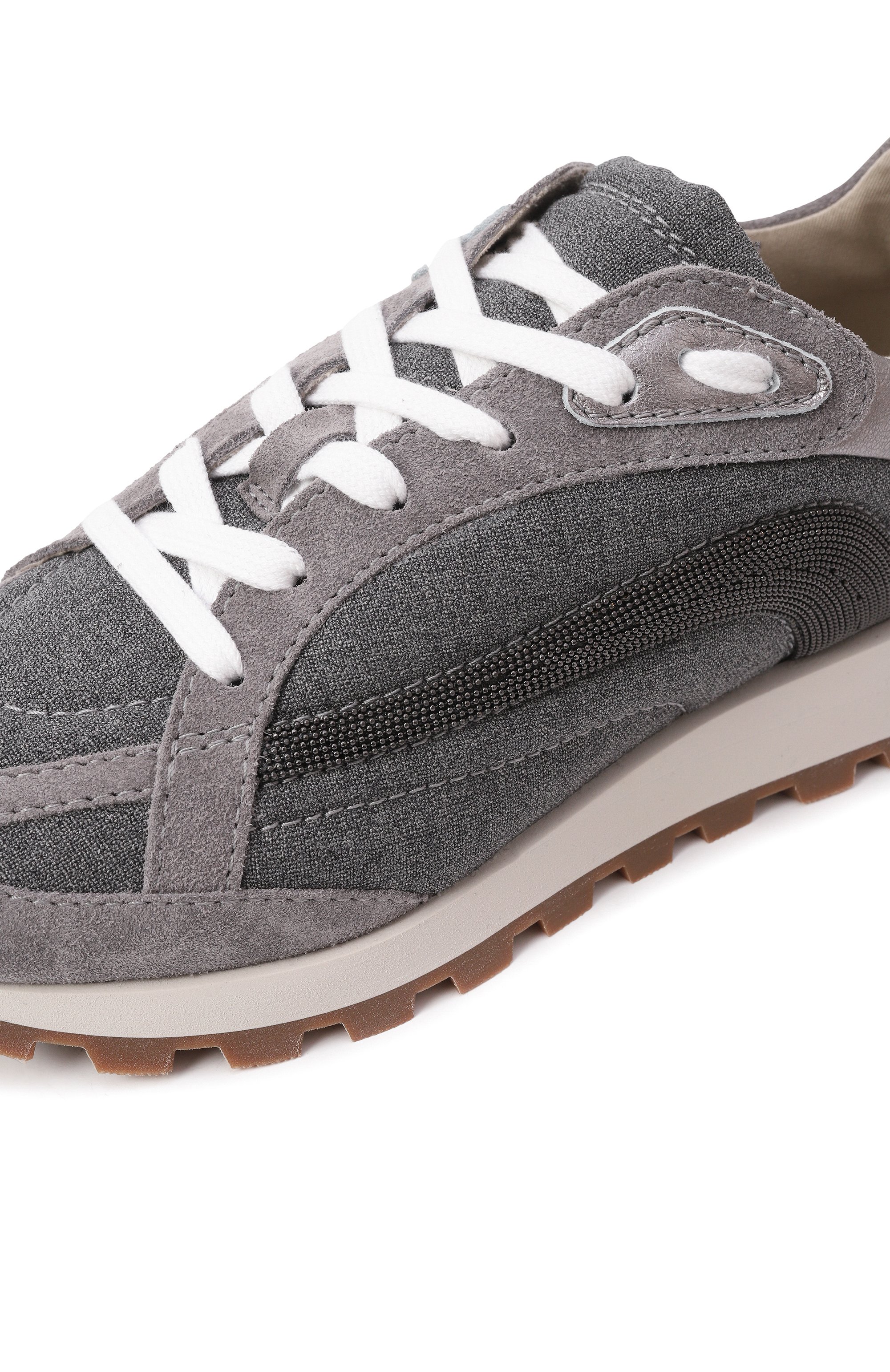 Комбинированные кроссовки BRUNELLO CUCINELLI, арт. MZ25G2777, фото 7