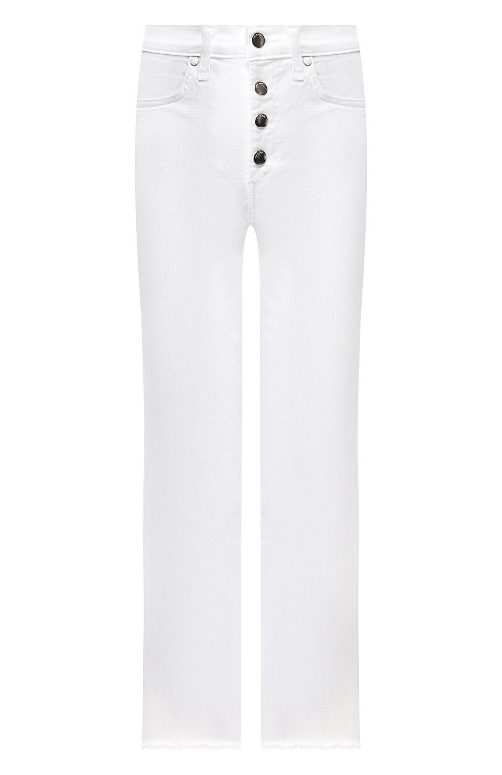 Укороченные джинсы RAG AND BONE белого цвета по цене 21000 руб., арт. W26220137WHT, фото 1 Укороченные джинсы RAG AND BONE, арт. W26220137WHT, фото 1