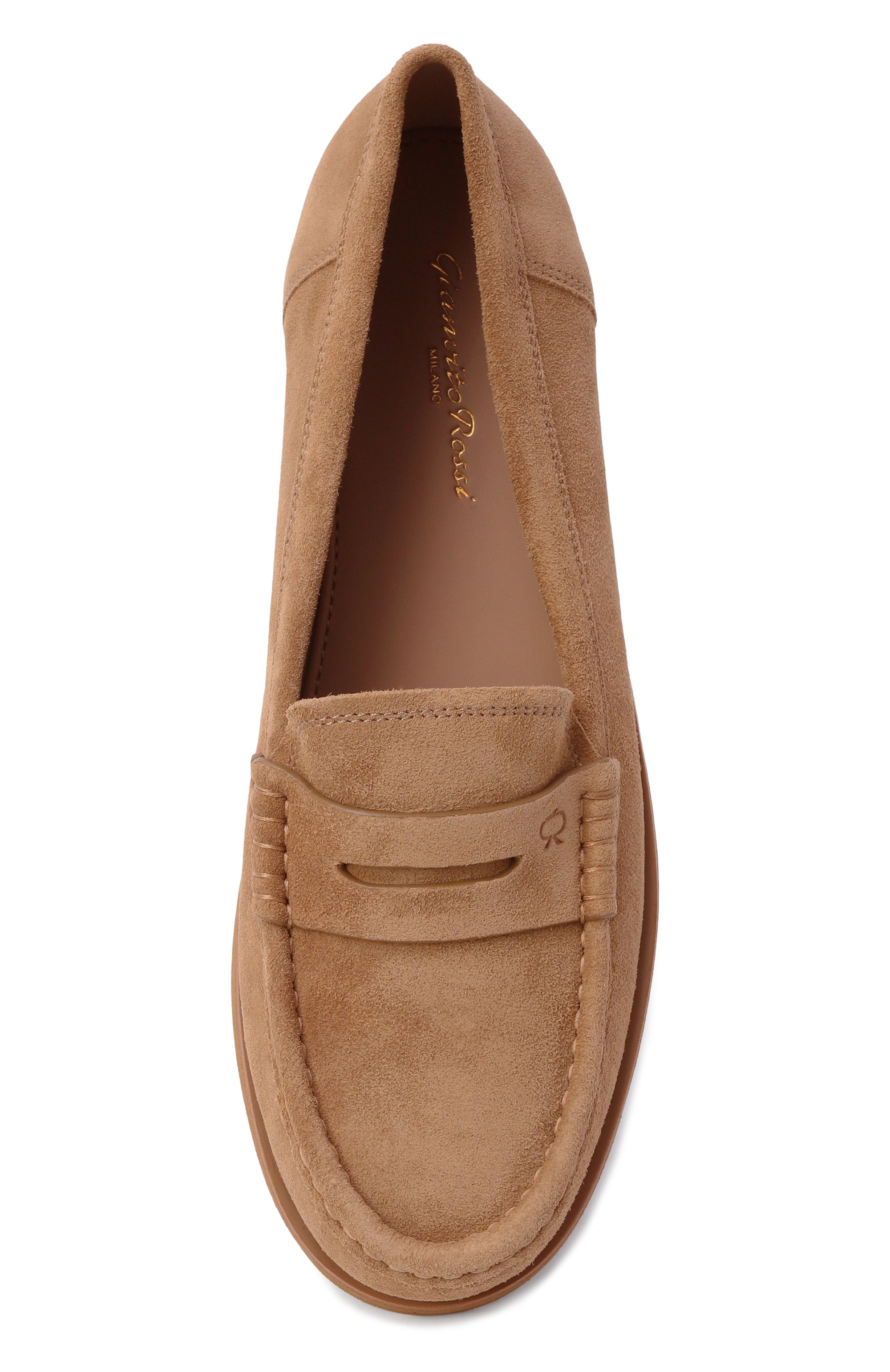 Замшевые пенни-лоферы vernon GIANVITO ROSSI, арт. G25392.10G0M.S14CAML, фото 6