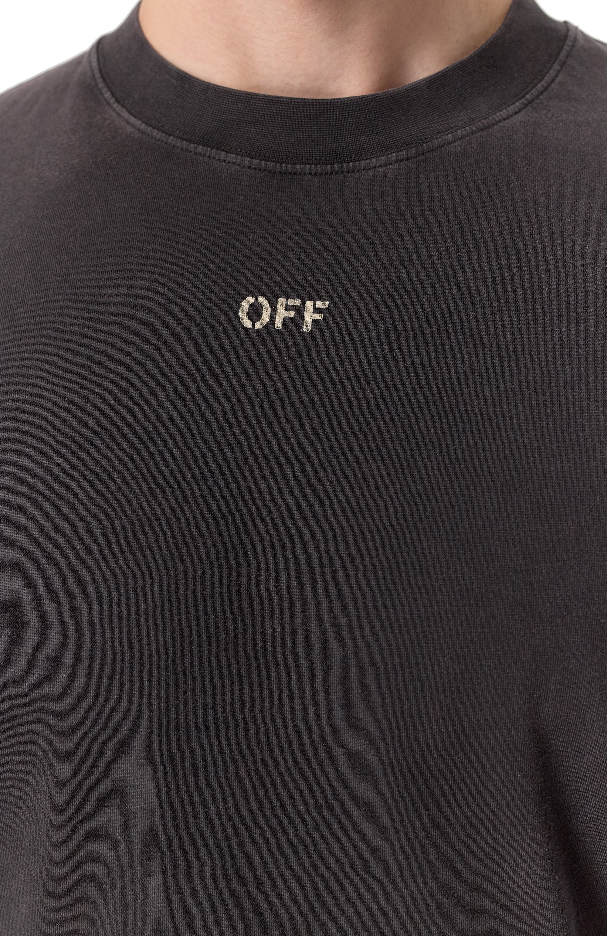 Хлопковый лонгслив OFF-WHITE, арт. 0MAB086S25JER004, фото 5