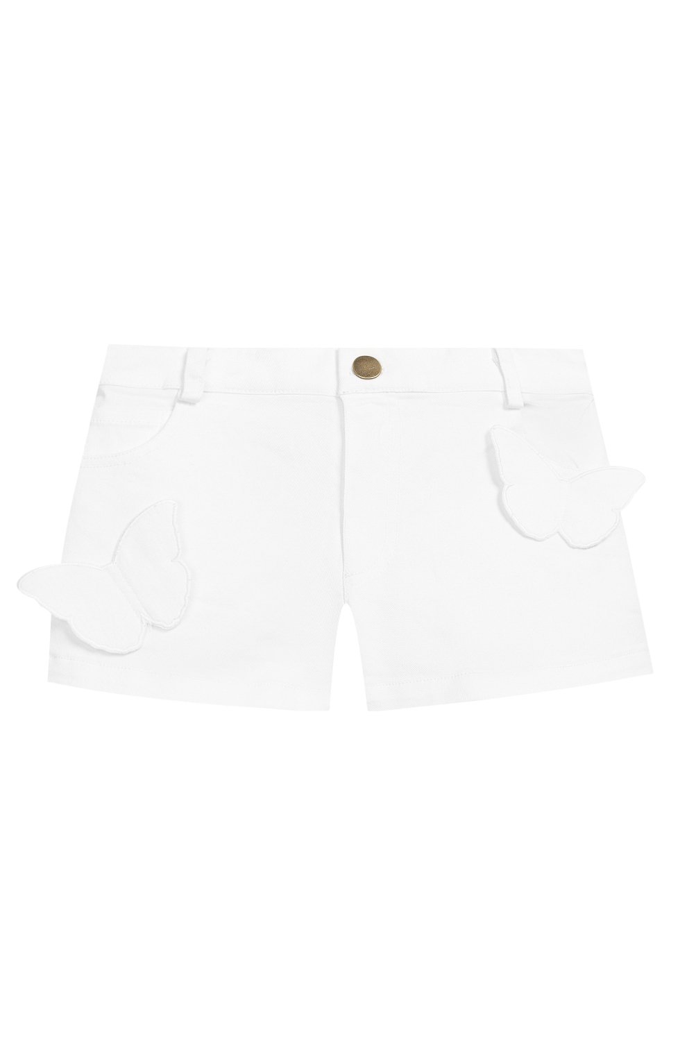 Джинсовые шорты CHARABIA белого цвета по цене 10700 руб., арт. NE27A/5Y-8Y, фото 1 Джинсовые шорты CHARABIA, арт. NE27A/5Y-8Y, фото 1