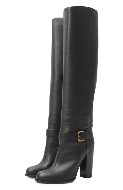 Женские кожаные сапоги moss 105 DOLCE & GABBANA, арт. CU1222/A0831