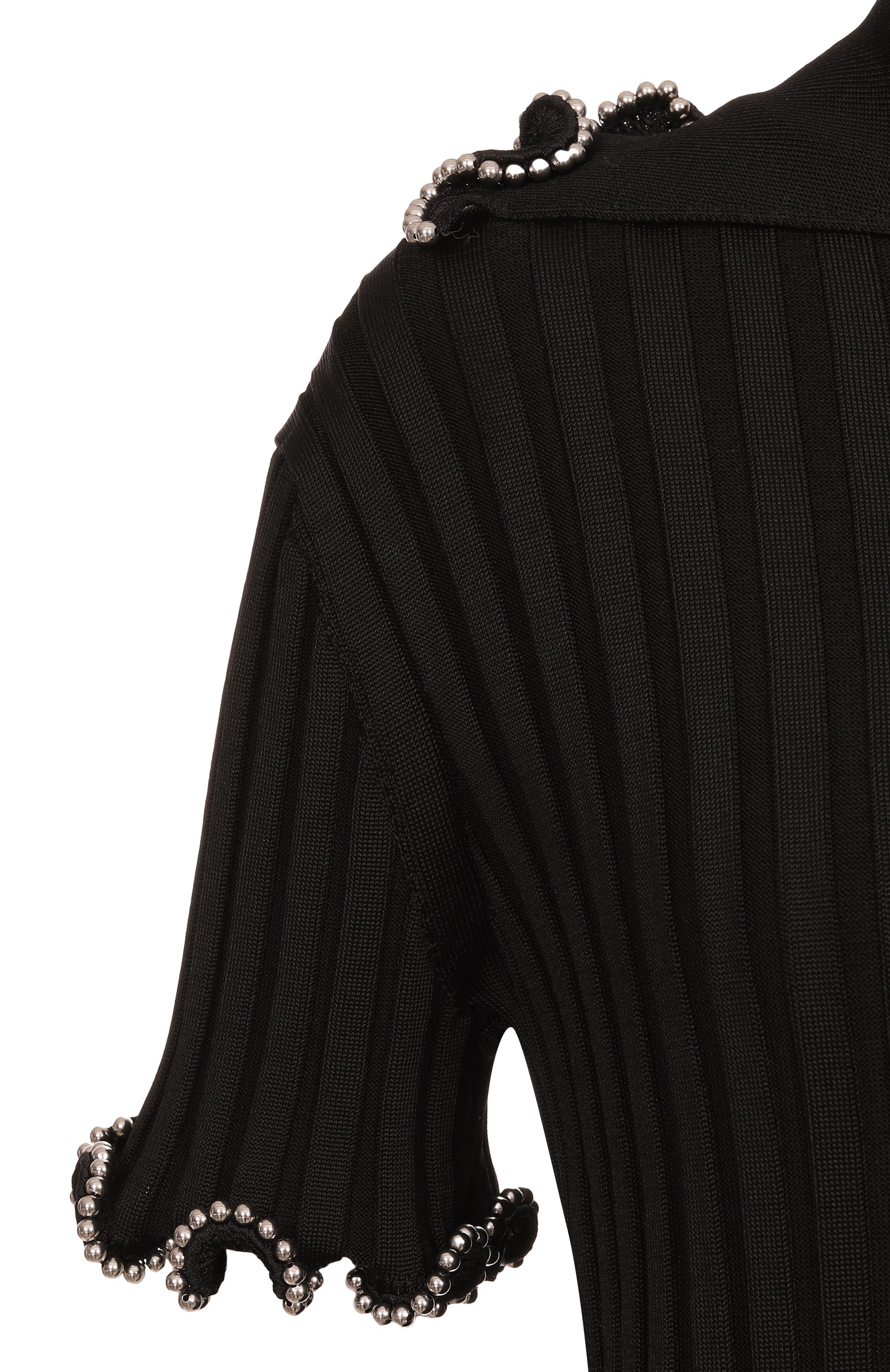 Поло из вискозы JIL SANDER черного цвета по цене 480500 руб., арт. J03GL0107/J18346, фото 6 Поло из вискозы JIL SANDER, арт. J03GL0107/J18346, фото 6