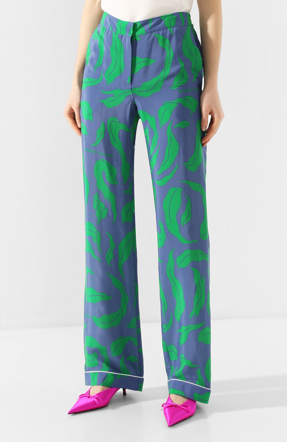 Брюки из с меси вискозы и шелка OFF-WHITE, арт. 0WCA082R20H150903040, фото 3