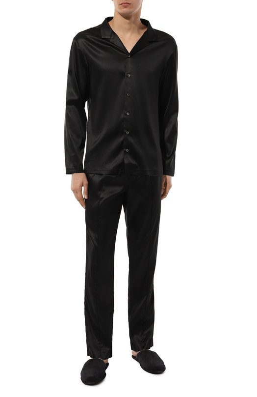 Шелковая сорочка Kiton UNWM010K0749D Чёрный  UNWM010K0749D Фото 2