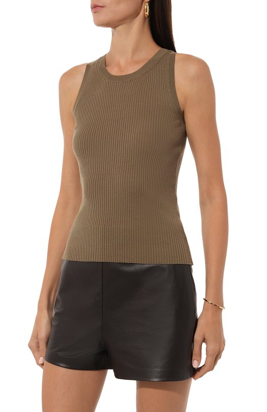 Шерстяной топ Petar Petrov F24K27 Хаки  F24K27 Фото 3